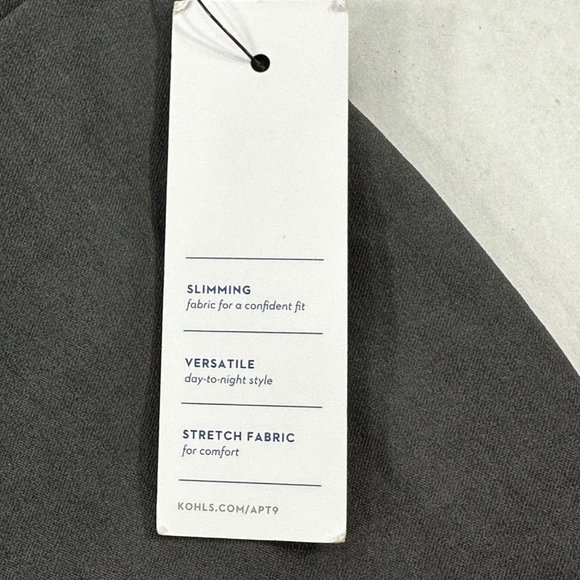 Apt 9 Women's Size 12 Capri Brynn Mid Rise Gray New With Tags - Picture 5 of 16